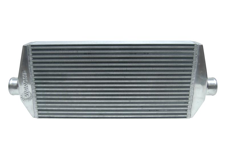 Vibrant Air-to-Air IC Assy complete w/ end tanks core size 18in Wx6.5in Hx3.25in thick 2.5in in/out