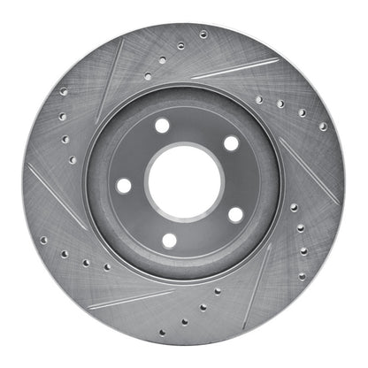 R1 Concepts R1 13-25 Nissan ALTIMA Front Right Drilled & Slotted Silver Brake Rotor