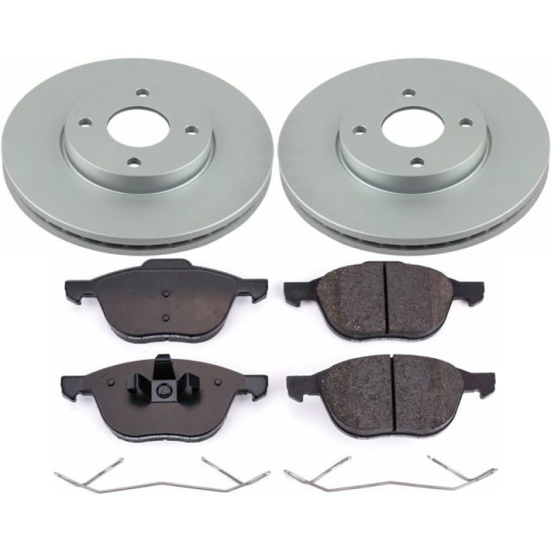 PowerStop Power Stop 05-07 Ford Focus Front Z17 Evolution Geomet Coated Brake Kit