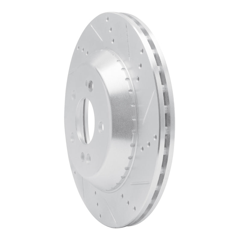 R1 Concepts R1 15-21 Mercedes-Benz S450 Rear Right Drilled & Slotted Silver Brake Rotor