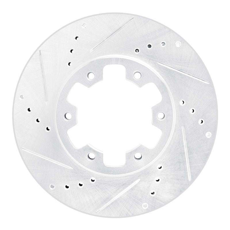 R1 Concepts R1 02-24 Nissan NV350 UrVan (Mexico) Front Left Drilled & Slotted Silver Brake Rotor