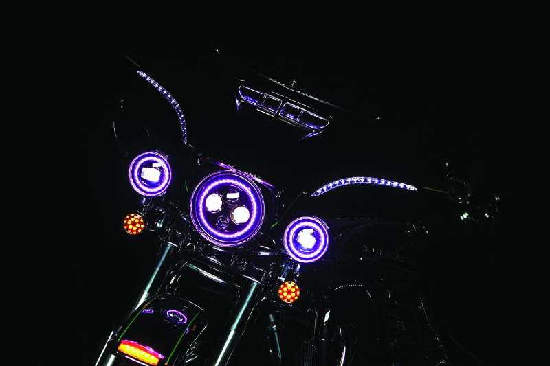Kuryakyn Orbit Prism 7inch LED Headlight V2