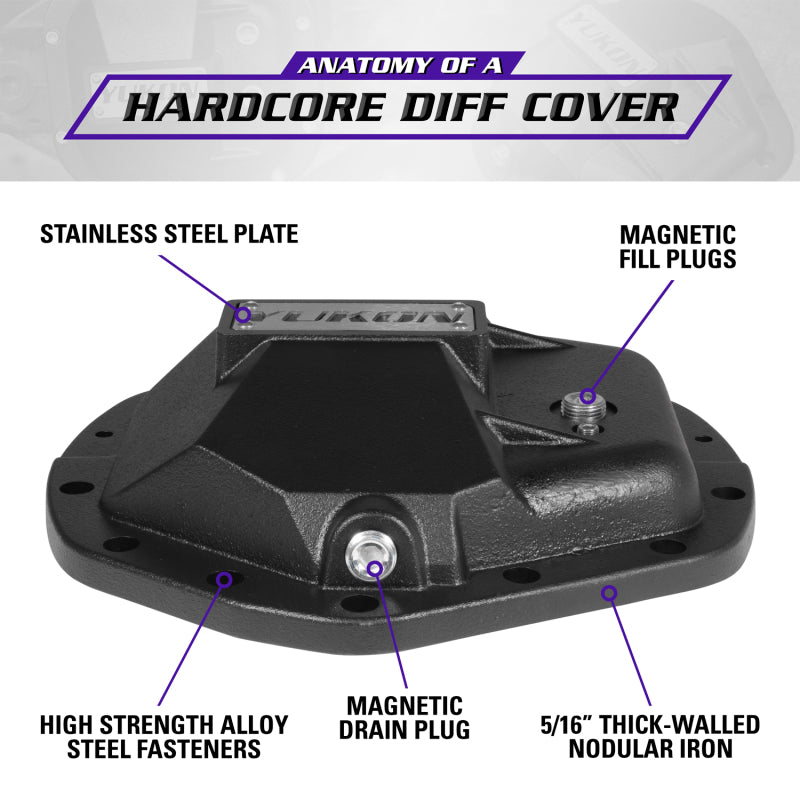 Yukon Gear & Axle Yukon Gear Hardcore Diff Cover for 11.5in & 11.8in GM Dodge Ram