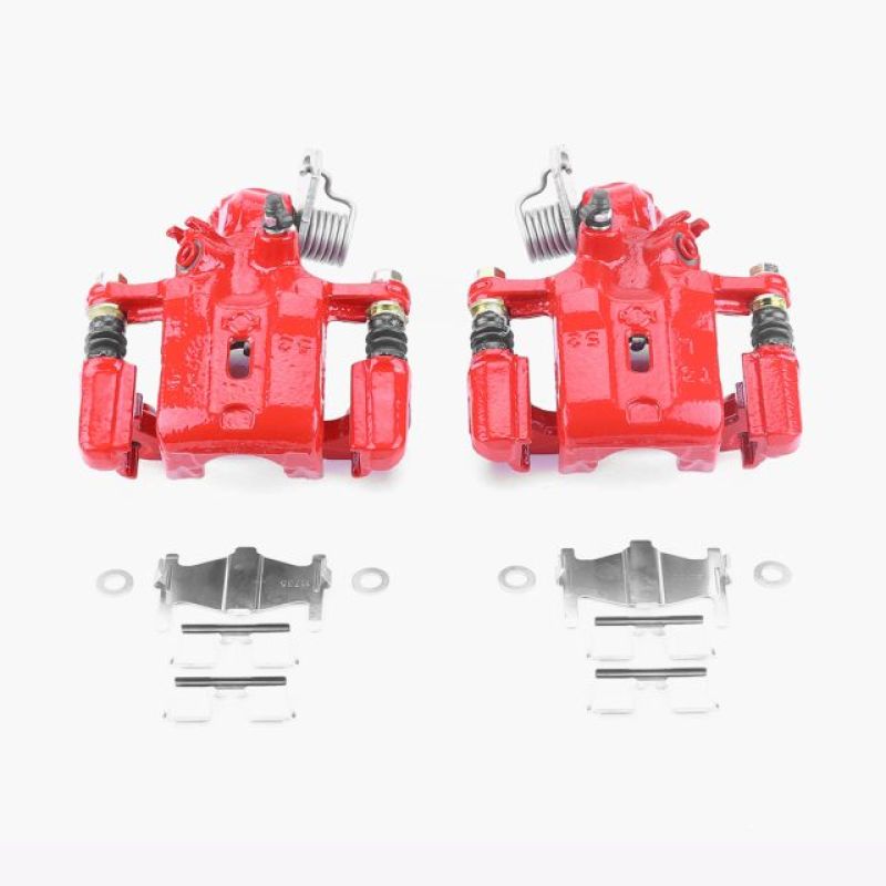 PowerStop Power Stop 99-01 Infiniti G20 Rear Red Calipers w/Brackets - Pair