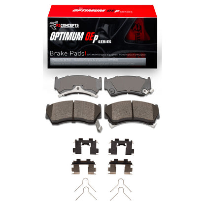 R1 Concepts R1 95-00 Nissan Sentra Front Optimum OE Pads & Hardware Kit