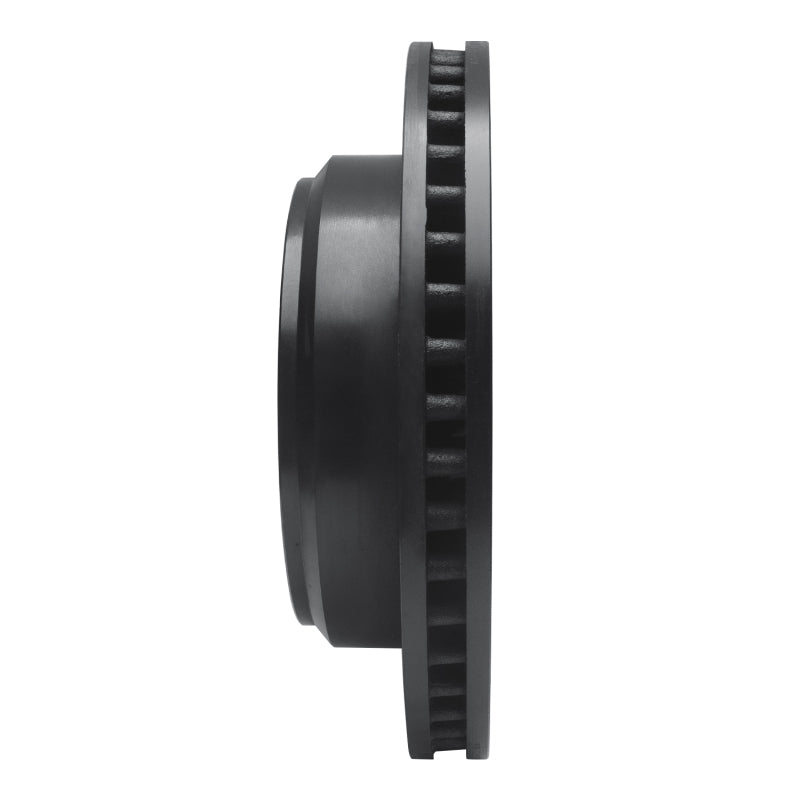 R1 Concepts R1 08-25 Ford E-150 Rear Right Drilled & Slotted Black Brake Rotor