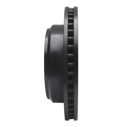 R1 Concepts R1 08-25 Ford E-150 Rear Right Drilled & Slotted Black Brake Rotor