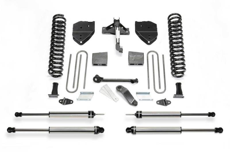 Fabtech 17-21 Ford F250/F350 4WD Diesel 4in Basic Sys w/Dlss Shks