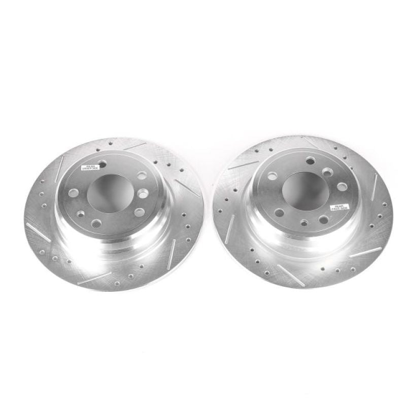 PowerStop Power Stop 89-95 BMW 525i Rear Evolution Drilled & Slotted Rotors - Pair