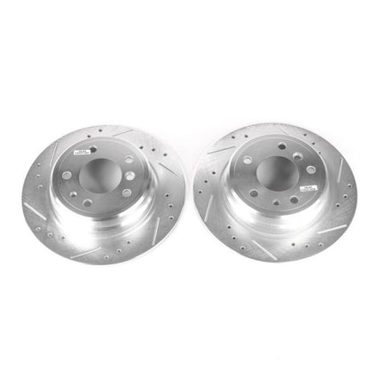 PowerStop Power Stop 89-95 BMW 525i Rear Evolution Drilled & Slotted Rotors - Pair