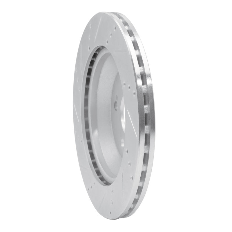 R1 Concepts R1 15-21 Mercedes-Benz S450 Rear Right Drilled & Slotted Silver Brake Rotor