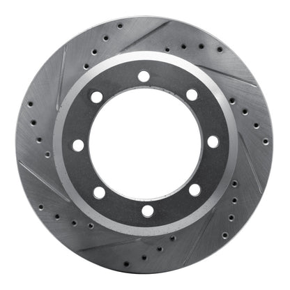 R1 Concepts R1 05-12 Ford F-350 Super Duty 2WD Rear Left Drilled & Slotted Silver Brake Rotor