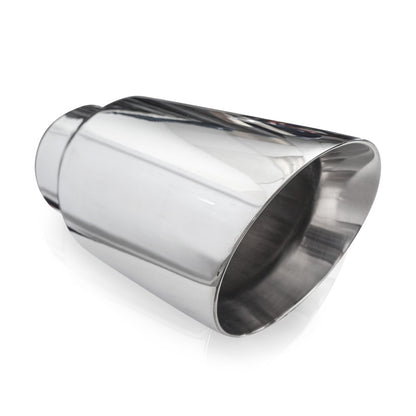 Stainless Works Conical Double Wall Slash Cut Exhaust Tip - 4in Body 3in Inlet