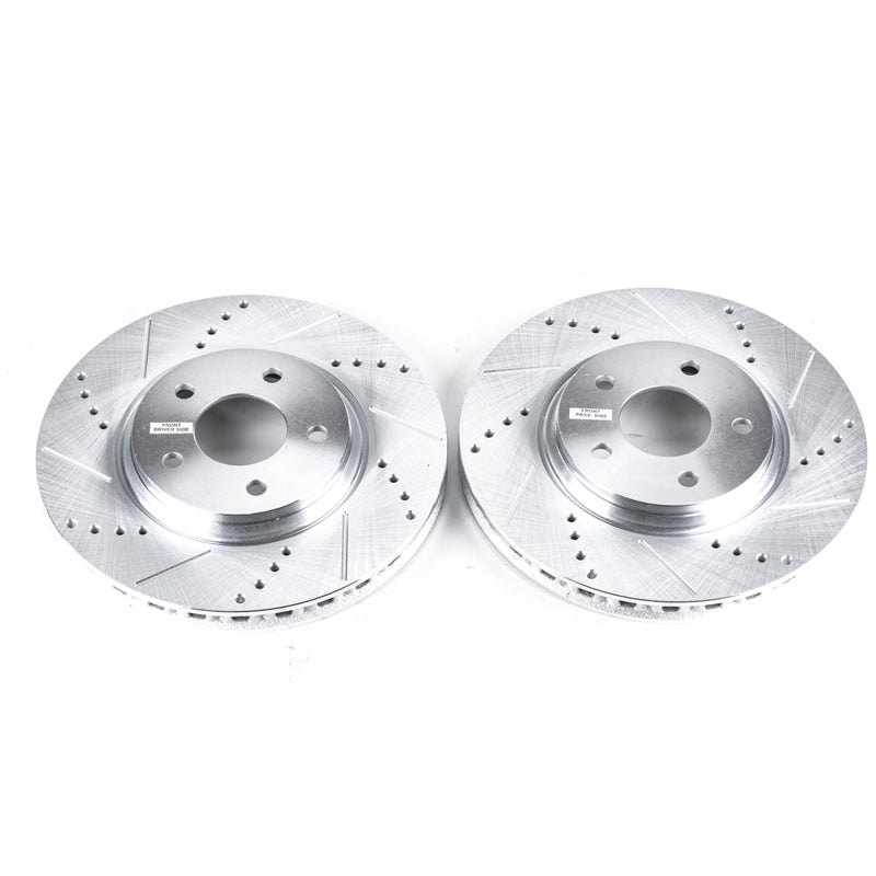 PowerStop Power Stop 05-08 Chevrolet Cobalt Front Evolution Drilled & Slotted Rotors - Pair