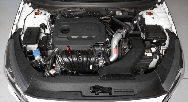 K&N Engineering K&N 15-18 Hyundai Sonata L4-2.4L F/I Silver Typhoon Short Ram Intake
