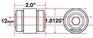 SPC Performance Flex Joint xAxis Jeep JK Front UCA 12mm X 2 X 1.8125