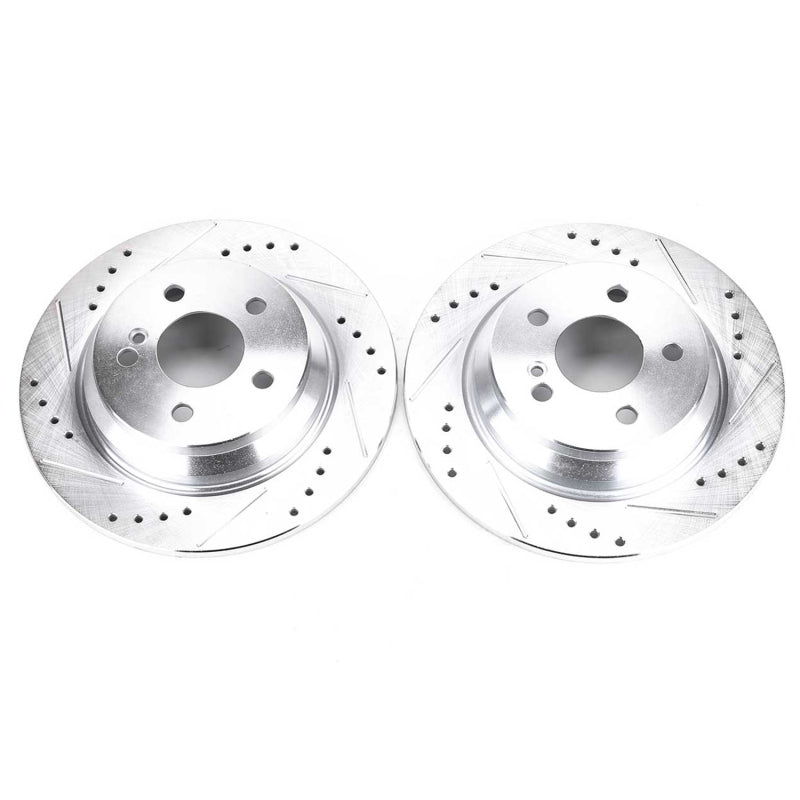 PowerStop Power Stop 07-08 Mercedes-Benz CL550 Rear Evolution Drilled & Slotted Rotors - Pair