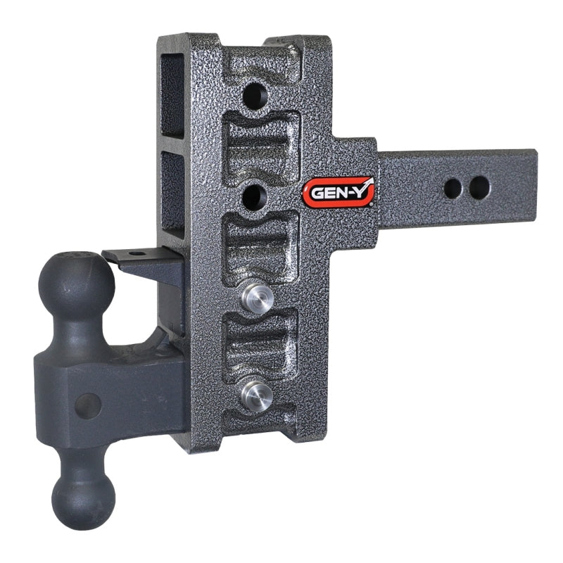 GEN-Y Hitch Gen-Y Mega Duty 2.5in Shank 6in Offset Drop 32K Hitch w/GH-0161 Dual-Ball/GH-0162 Pintle Lock