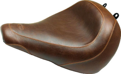 Mustang Motorcycle Mustang 18-21 Harley Fat Boy Wide Tripper Solo Seat - Brown