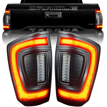 Oracle Lighting 16-23 Gen 3 Toyota Tacoma Black Series Flush Style LED Tail Lights