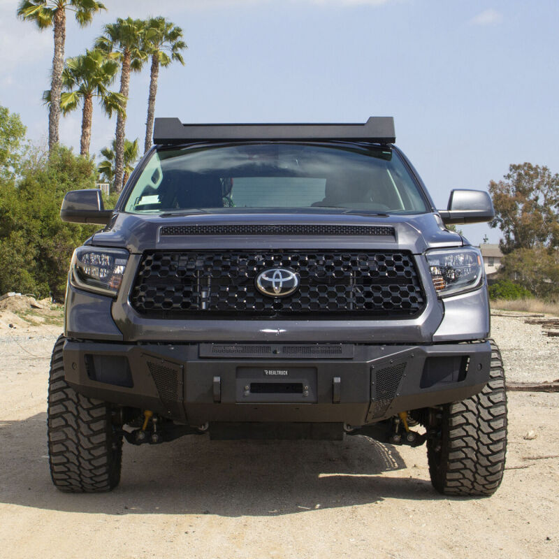 Go Rhino 19-21 Toyota Tundra CrewMax Ceros Low Profile Roof Rack - Tex. Blk