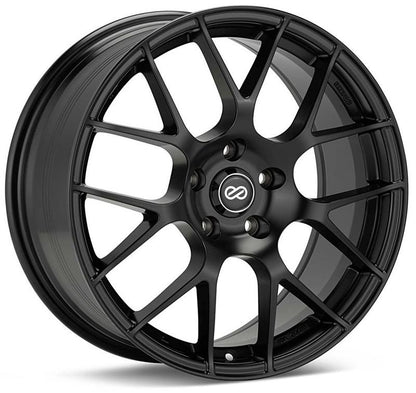 Enkei Raijin 18x9.5 35mm Offset 5x120 Bolt Pattern 72.6 Bore Diameter Matte Black Wheel