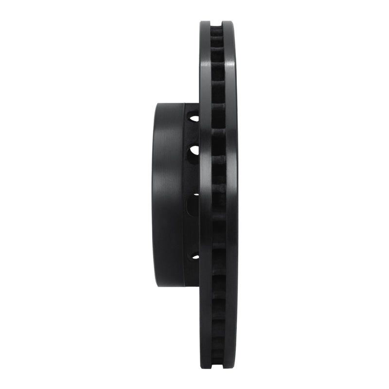R1 Concepts R1 90-97 Audi V8 Quattro Front Right Drilled & Slotted Black Brake Rotor