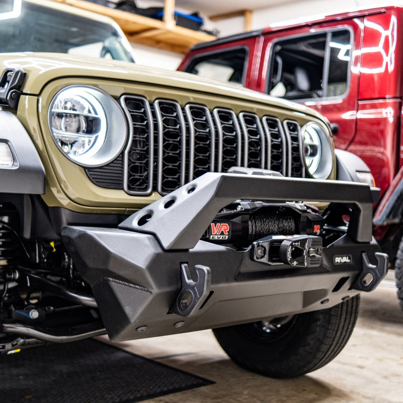 Rival 4x4 Rival 2007-2026 Jeep Wrangler 2020-2026 Jeep Gladiator Front Aluminum Bumper
