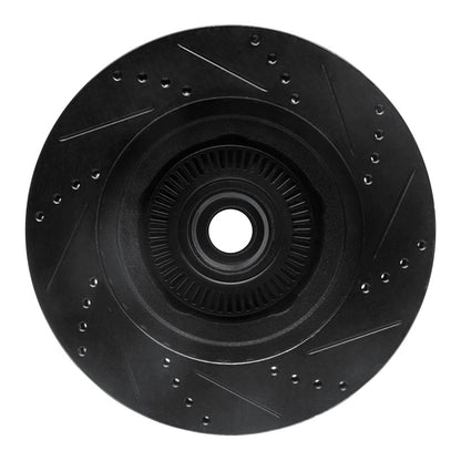 R1 Concepts R1 01-05 Ford Explorer Sport Front Left Drilled & Slotted Black Brake Rotor