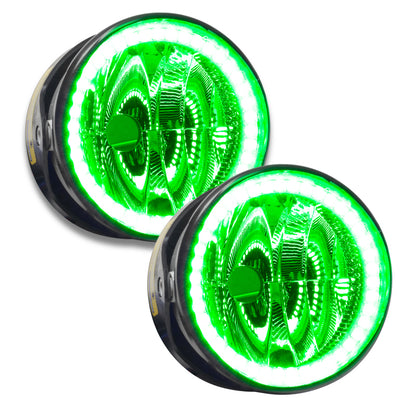 Oracle Lighting 03-04 Lincoln Navigator Pre-Assembled LED Halo Fog Lights -Green