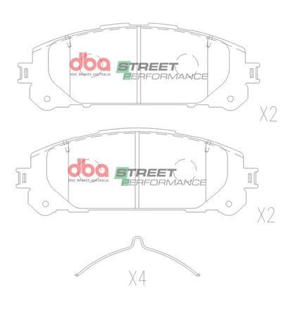 DBA 20-21 Toyota Highlander SP Performance Front Brake Pads