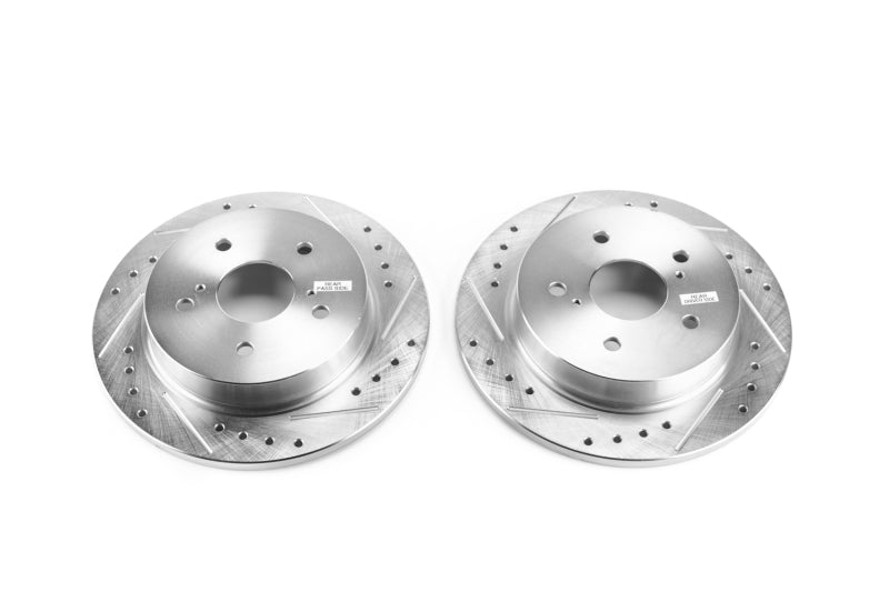 PowerStop Power Stop 10-13 Suzuki Kizashi Rear Evolution Drilled & Slotted Rotors - Pair