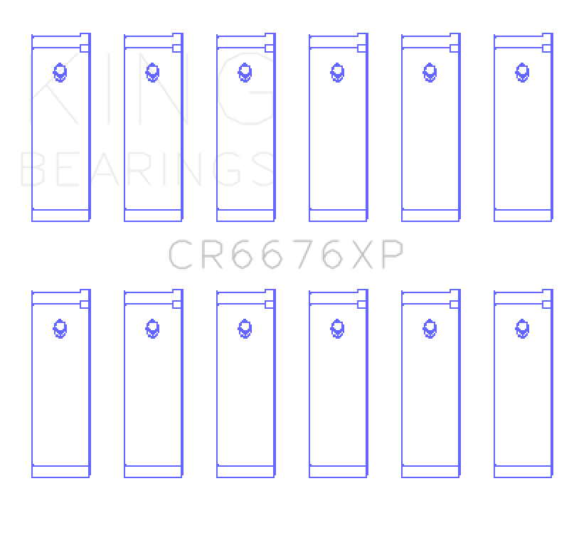 King Engine Bearings Nissan VG30DE/VG30DETT/VG30E/VG30T (Size +0.5) Performance Rod Bearing Set