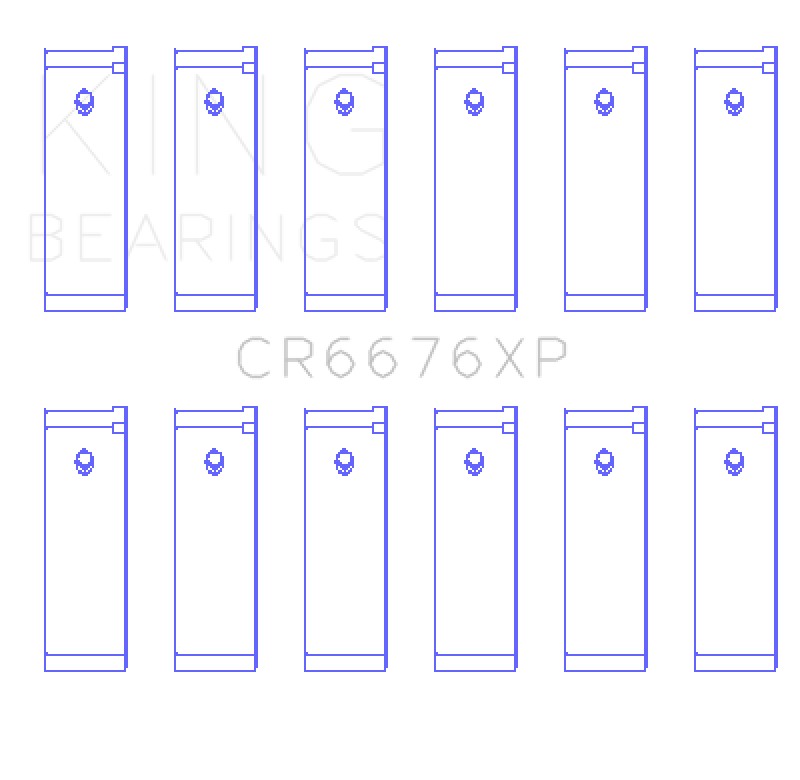 King Engine Bearings Nissan VG30DE/VG30DETT/VG30E/VG30T (Size +0.25) Performance Rod Bearing Set