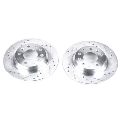 PowerStop Power Stop 06-12 Ford Fusion Rear Evolution Drilled & Slotted Rotors - Pair