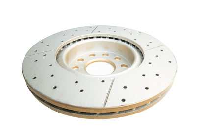 DBA 06-08 Audi A3 / 10/06+ TT / 10/04-10 VW Golf Front Drilled & Slotted Street Series Rotor