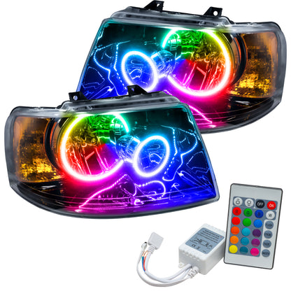 ORACLE Lighting Oracle 03-06 Ford Expedition SMD HL - Black - ColorSHIFT w/ Simple Controller