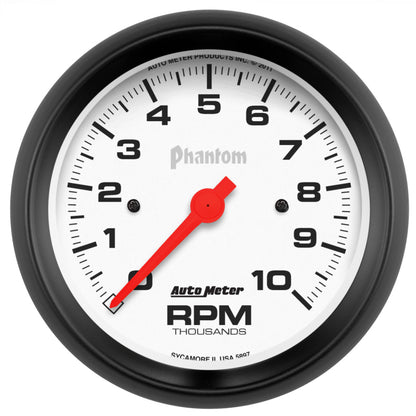 Autometer Phantom 3-3/8in 10000 PRM In-Dash Single Range Tachometer