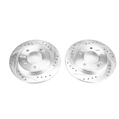 PowerStop Power Stop 17-19 Hyundai Ioniq Rear Evolution Drilled & Slotted Rotors - Pair