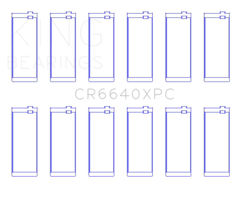 King Engine Bearings BMW M20/M50 2.0L/2.5L/2.7L (Size +0.25mm) Connecting Rod Bearing Set