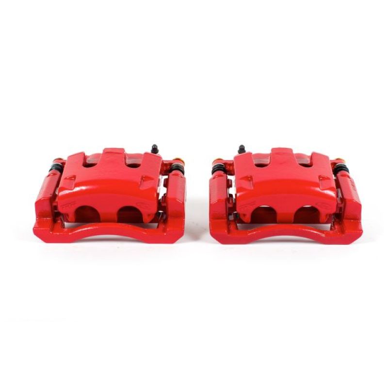 PowerStop Power Stop 05-12 Ford F-350 Super Duty Rear Red Calipers w/Brackets - Pair