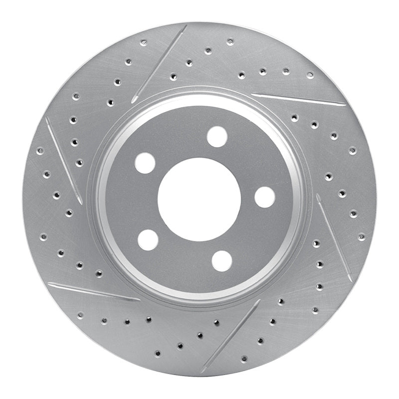 R1 Concepts R1 67-70 Chevrolet Biscayne Front Left Drilled & Slotted Geo-Carbon Rotor
