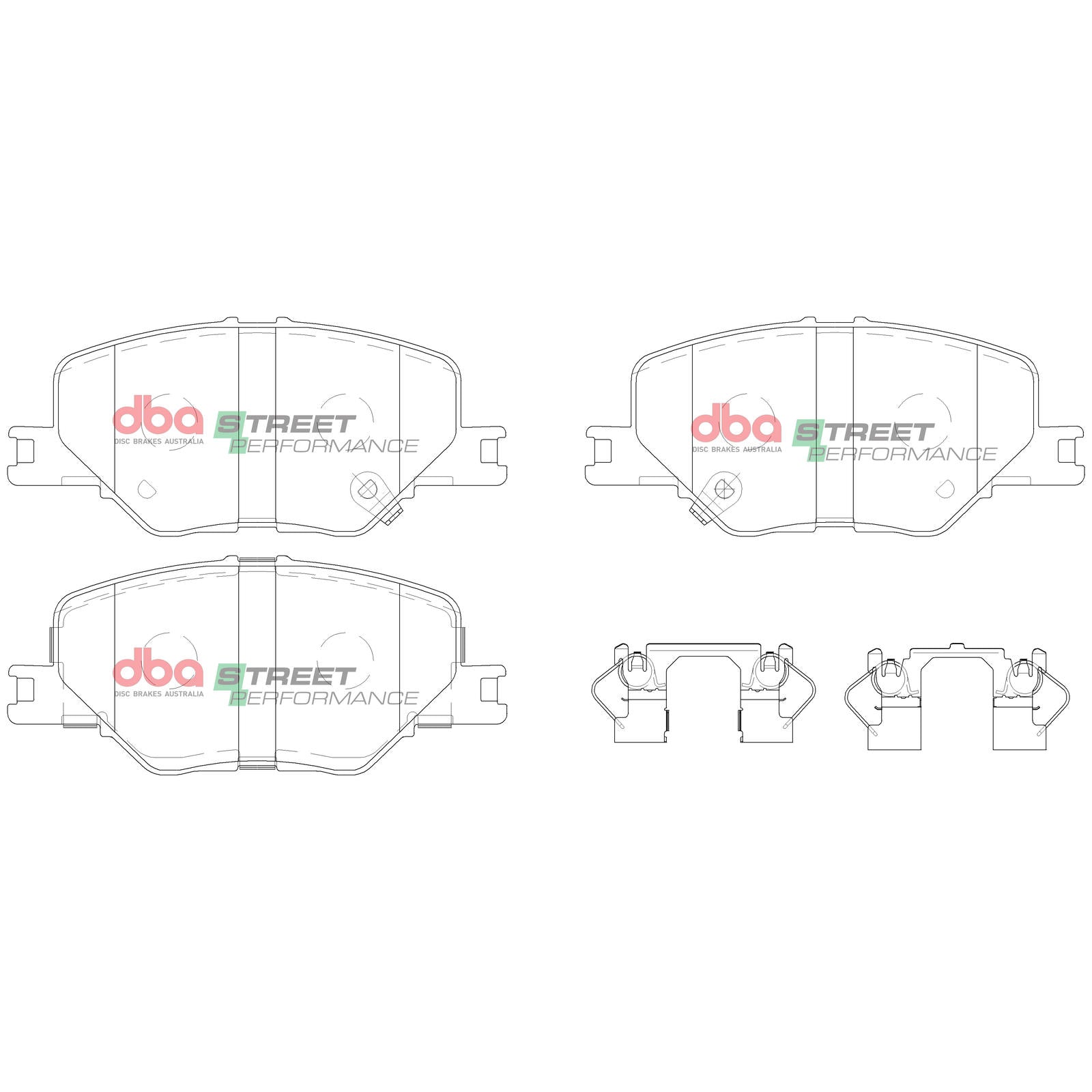 DBA DB15020SP High Performance Brake Pad Set