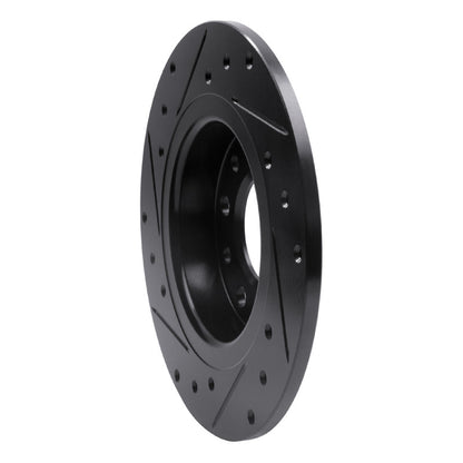 R1 Concepts R1 13-16 Dodge Dart Rear Right Drilled & Slotted Black Brake Rotor