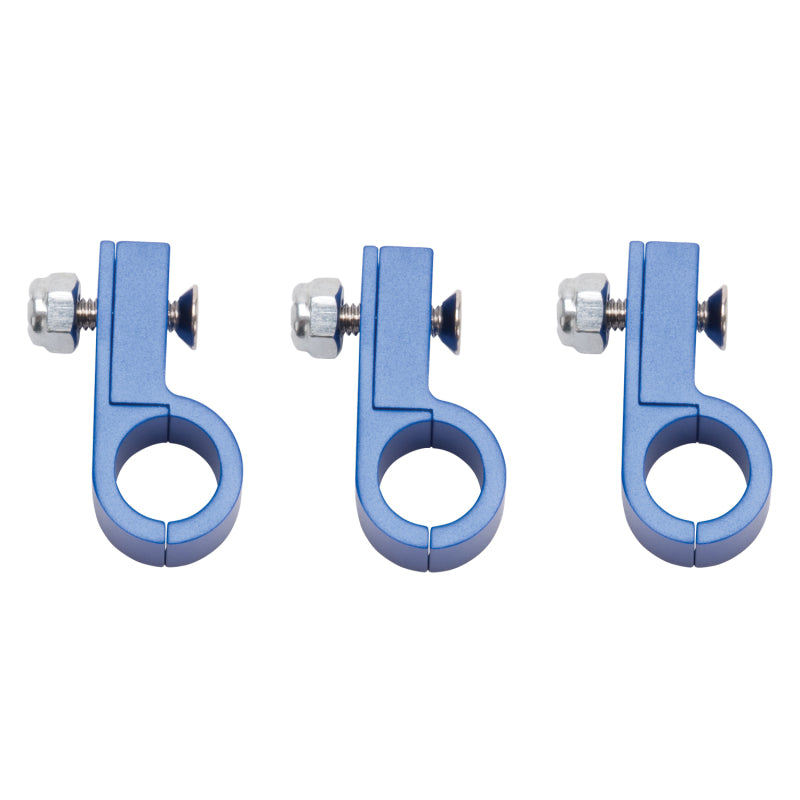 Russell Line Clamp For - 8 Tubing Blue Anodize (3 Pack)