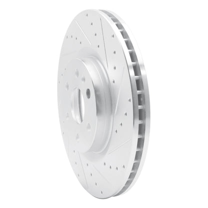 R1 Concepts R1 10-16 Cadillac SRX Front Right Drilled & Slotted Silver Brake Rotor