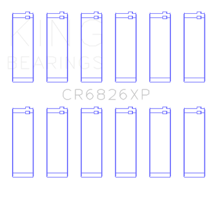 King Engine Bearings Gm/Holden 3.6 Lf4/Lfx/Lgx (Size +0.25mm) Connecting Rod Bearing Set