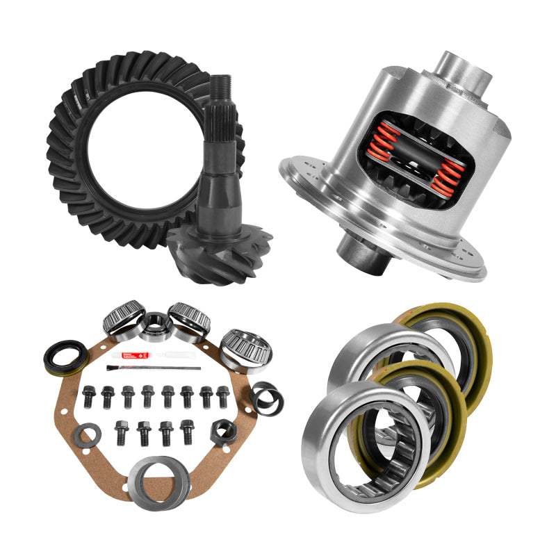Yukon Gear & Axle Yukon Gear 9.25in CHY 3.91 Rear Ring & Pinion Install Kit 31 Spline Positraction 1.7in Axle Bearings