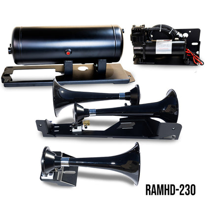 Kleinn Air Horns Kleinn 14-26 Dodge Ram 2500/ 3500 Onboard Air System w/ Model 230 Horns