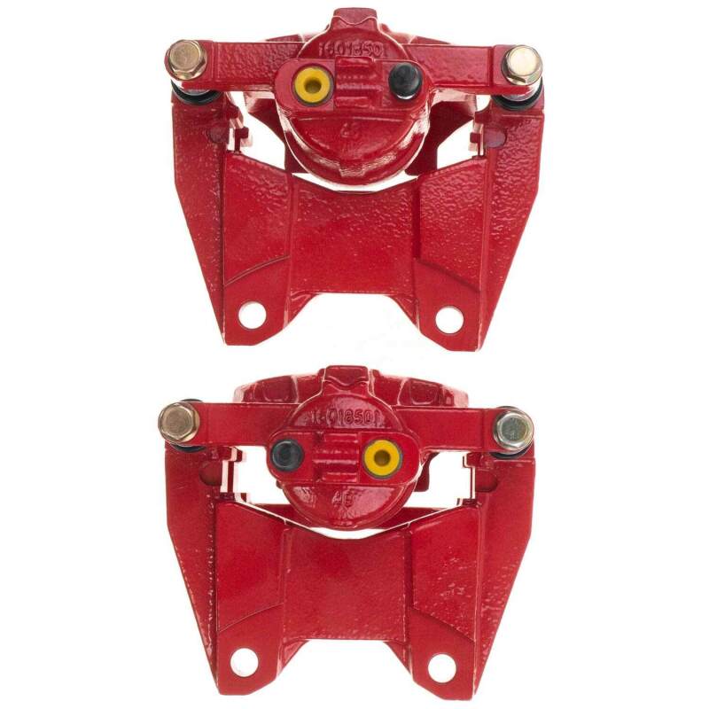 PowerStop Power Stop 07-18 Jeep Wrangler JK Rear Red Caliper Pair w/Bracket